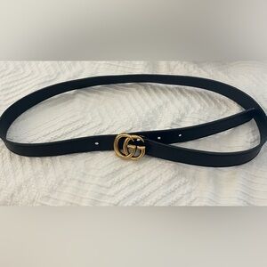 Gucci Logo Slim Marmont Belt